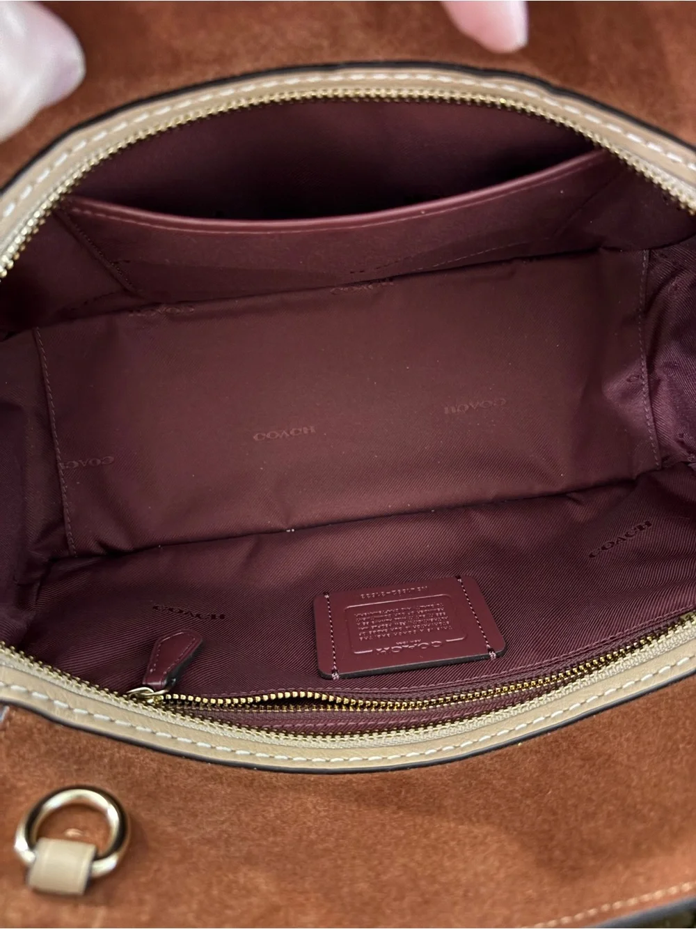 Coach Dreamer Satchel in Sunrise Multi Colorblock Leather and Suede